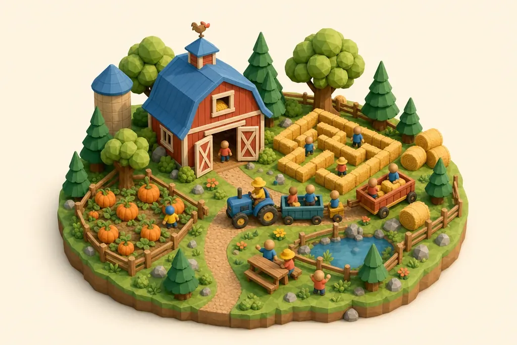 Apple Jacks Adventure Farm - kidzdays illustration
