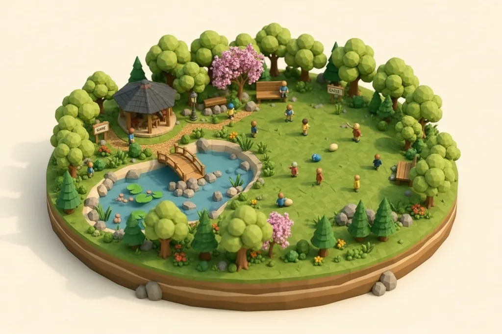 Avenham & Miller Parks - kidzdays illustration