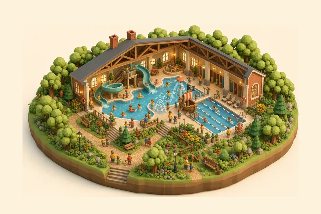 Barrow Park Leisure Centre - kidzdays illustration