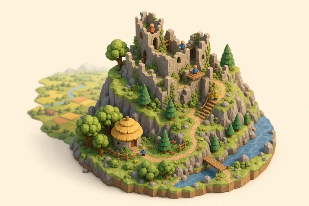 Beeston Castle - kidzdays illustration