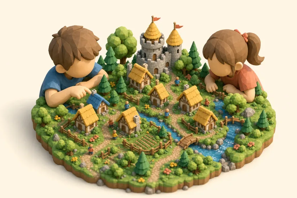 Blackpool Model Village & Gardens - kidzdays illustration