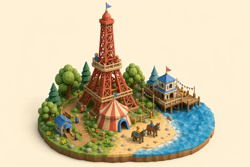 Blackpool Tower - kidzdays illustration