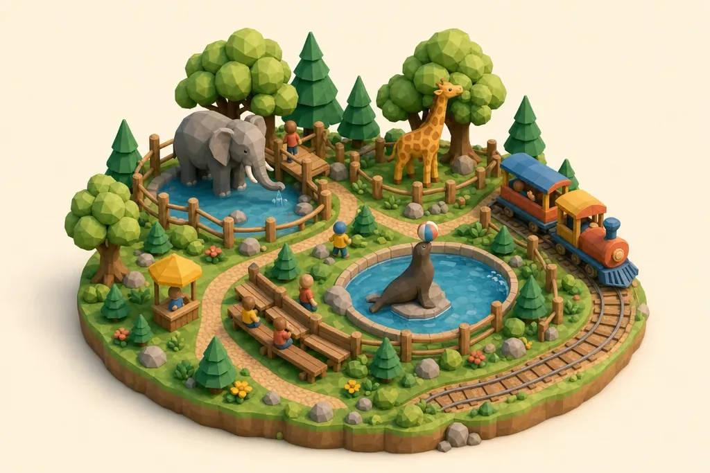 Blackpool Zoo - kidzdays illustration
