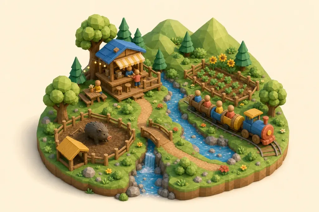 Bowland Wild Boar Park - kidzdays illustration