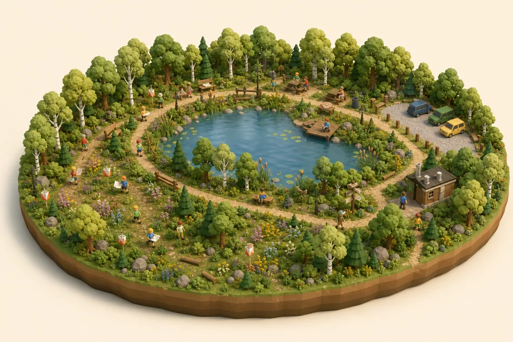 Brereton Heath Local Nature Reserve - kidzdays illustration
