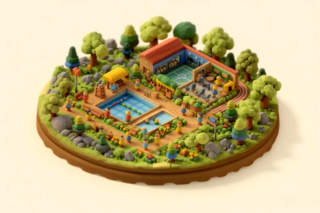 Ellesmere Port Sports Village - kidzdays illustration