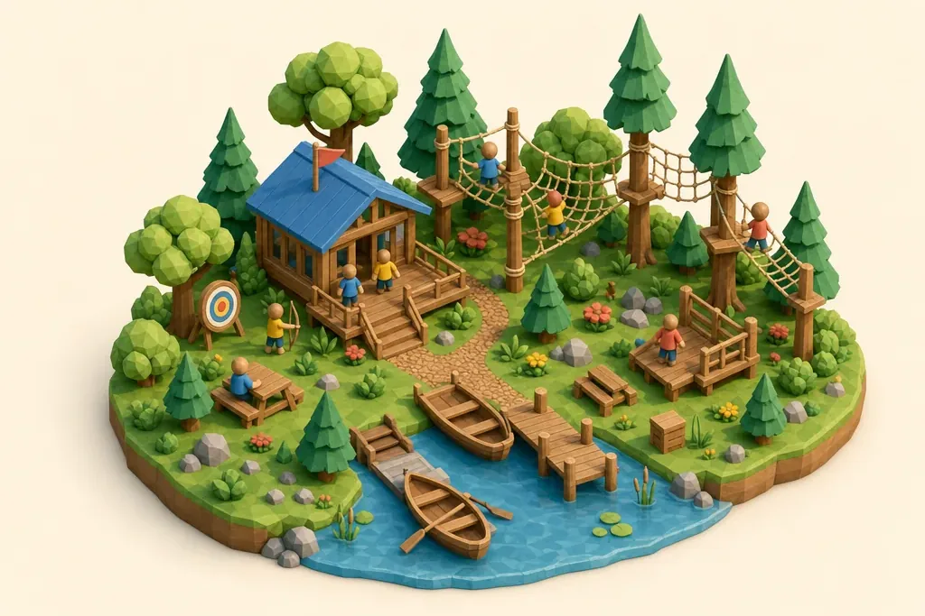 Brockhole on Windermere - kidzdays illustration