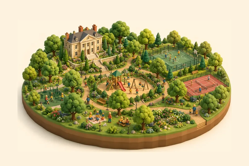 Illustration of Buile Hill Park