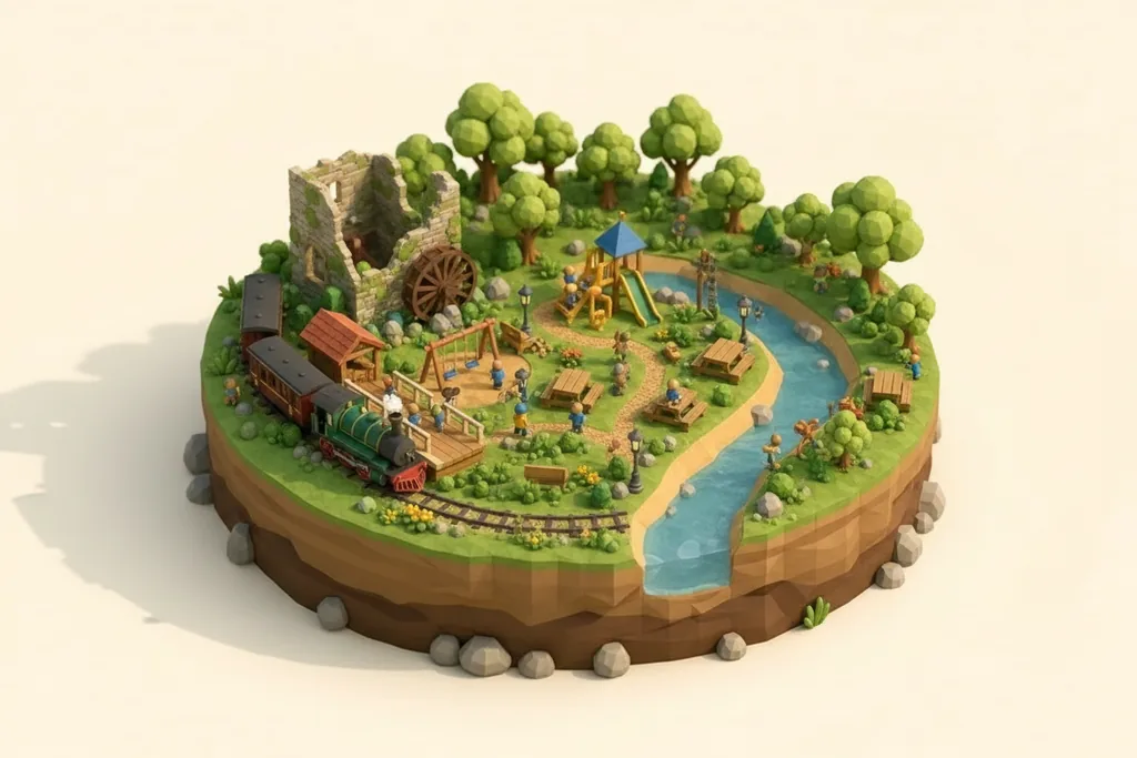 Burrs Country Park - kidzdays illustration