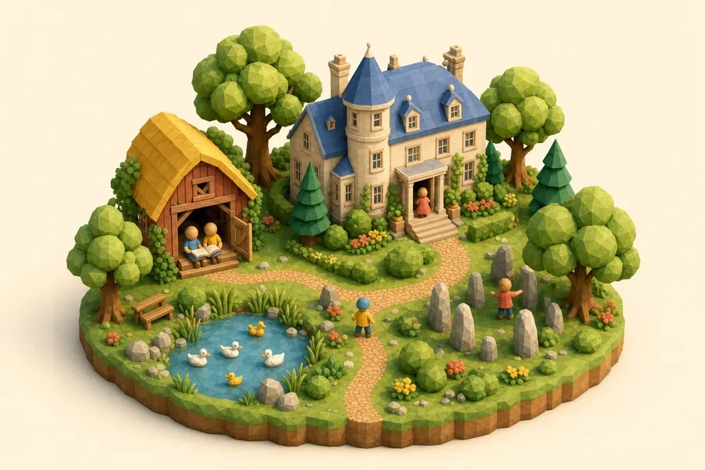 Calderstones Park - kidzdays illustration