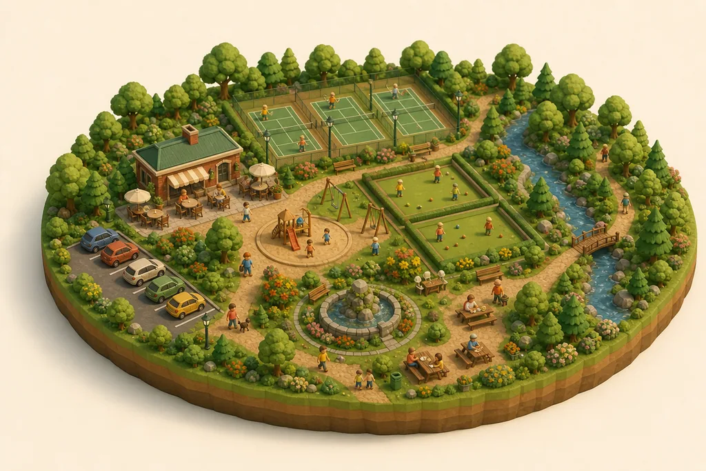 Chadderton Hall Park - kidzdays illustration