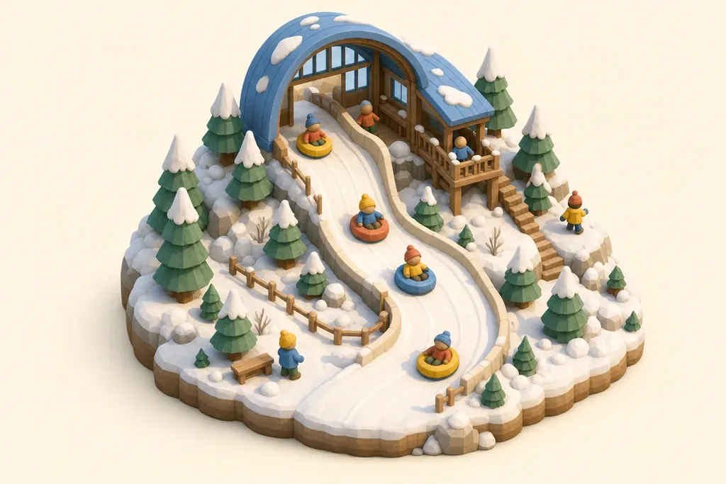 The Snow Centre Manchester - kidzdays illustration