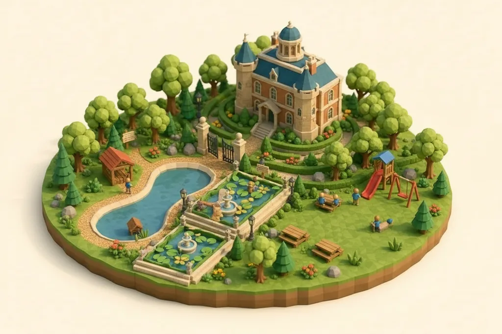 Cholmondeley Castle Gardens - kidzdays illustration
