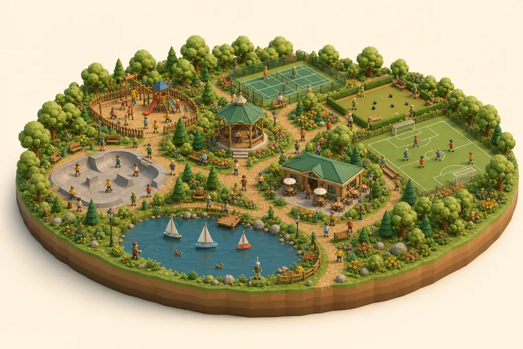 Illustration of Clarence Park