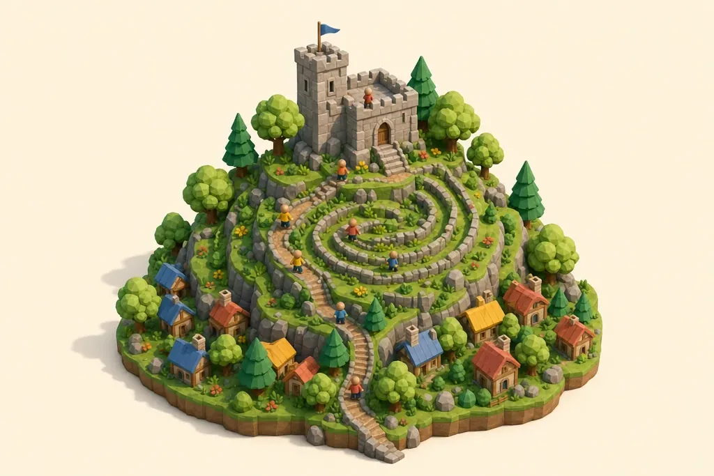 Clitheroe Castle - kidzdays illustration