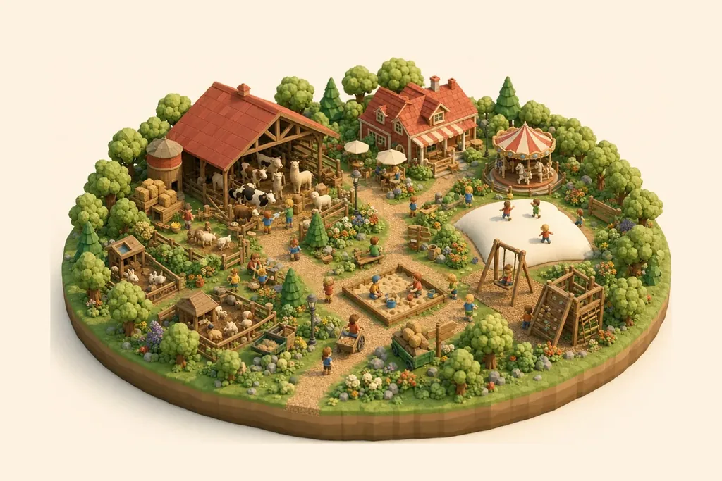 Cockfields Farm Park - kidzdays illustration