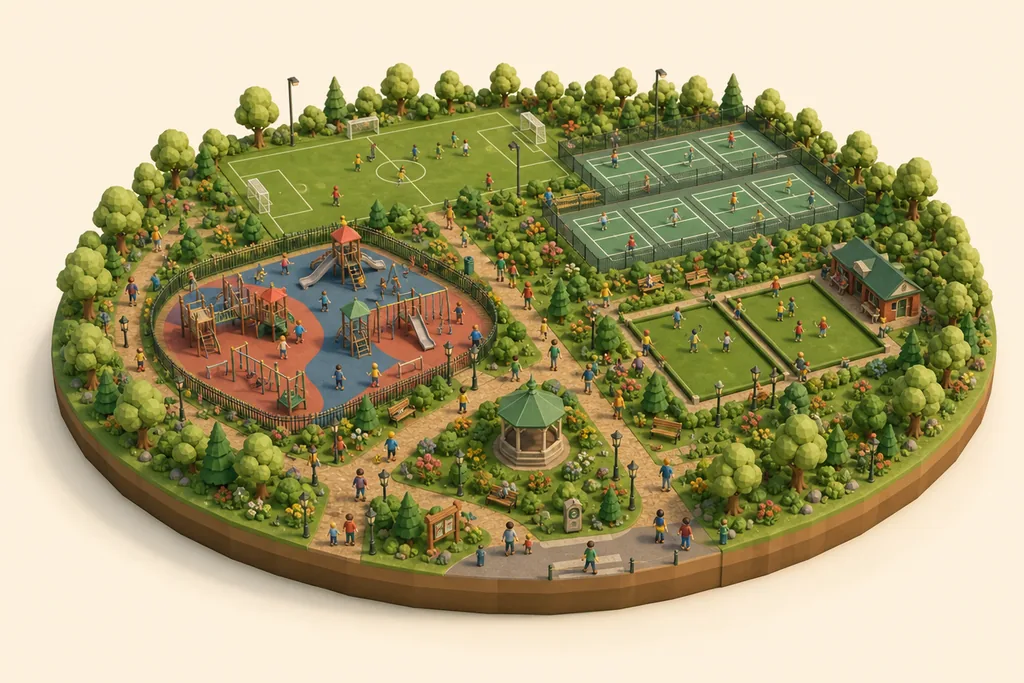 Duke Street Park - kidzdays illustration
