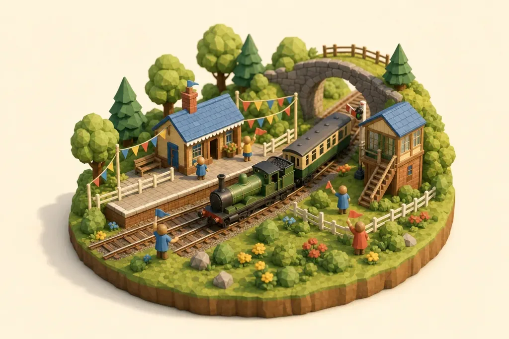 East Lancashire Railway - kidzdays illustration