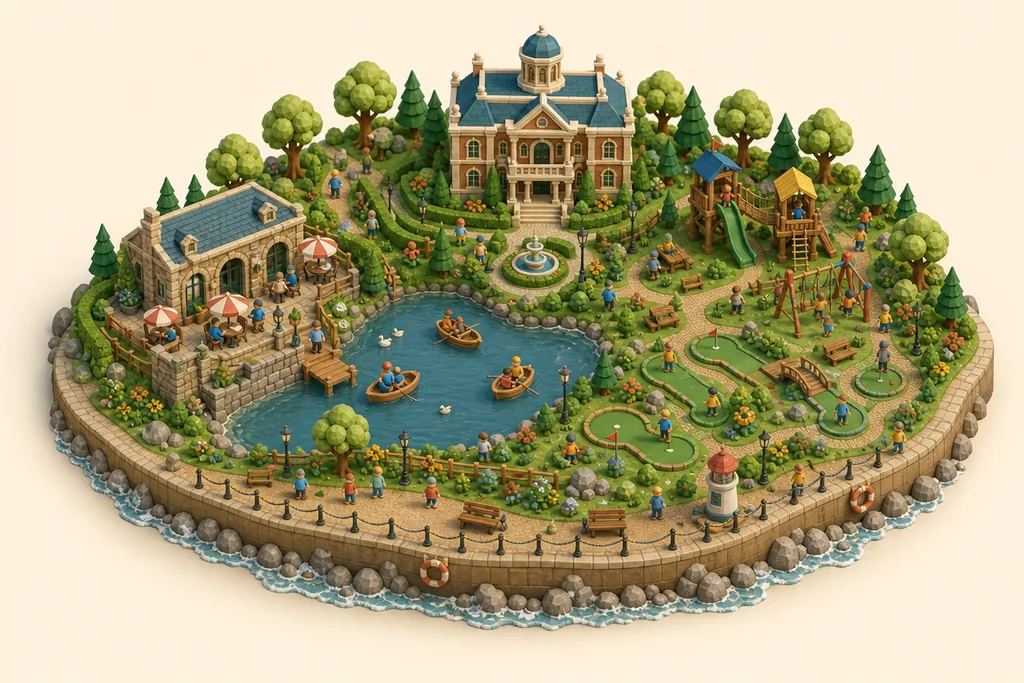 Fairhaven Lake and Gardens - kidzdays illustration