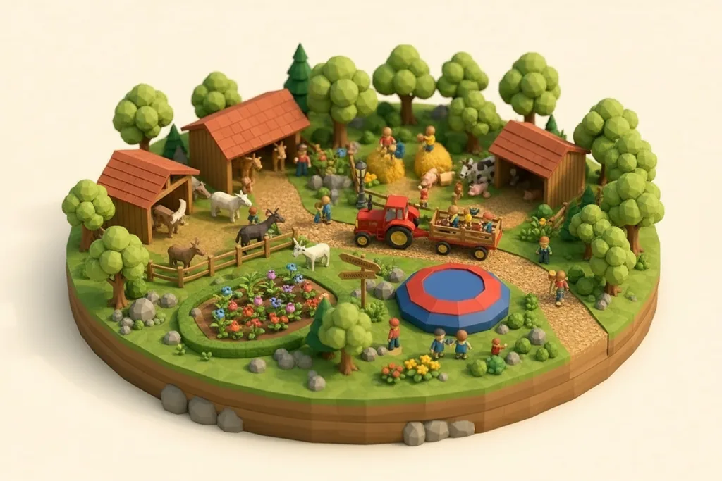 Farmer Parr's Animal World - kidzdays illustration