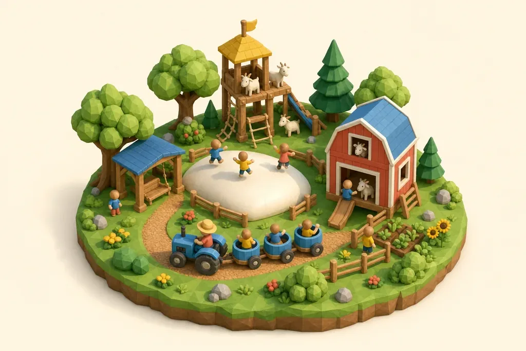 Farmer Ted's Adventure Farm - kidzdays illustration