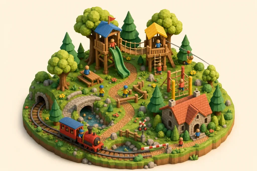 Haigh Woodland Park - kidzdays illustration