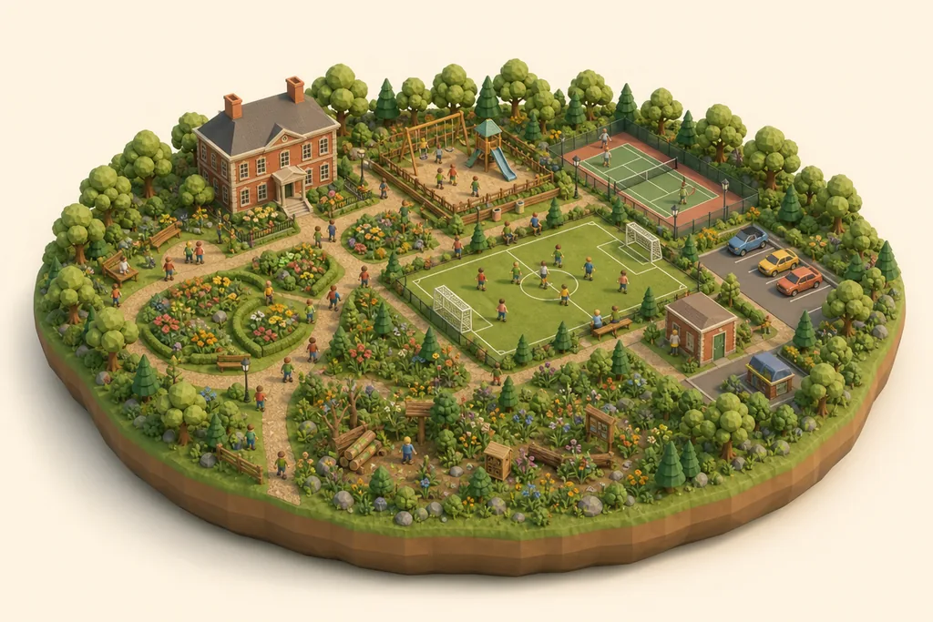 Illustration of Halecroft Park