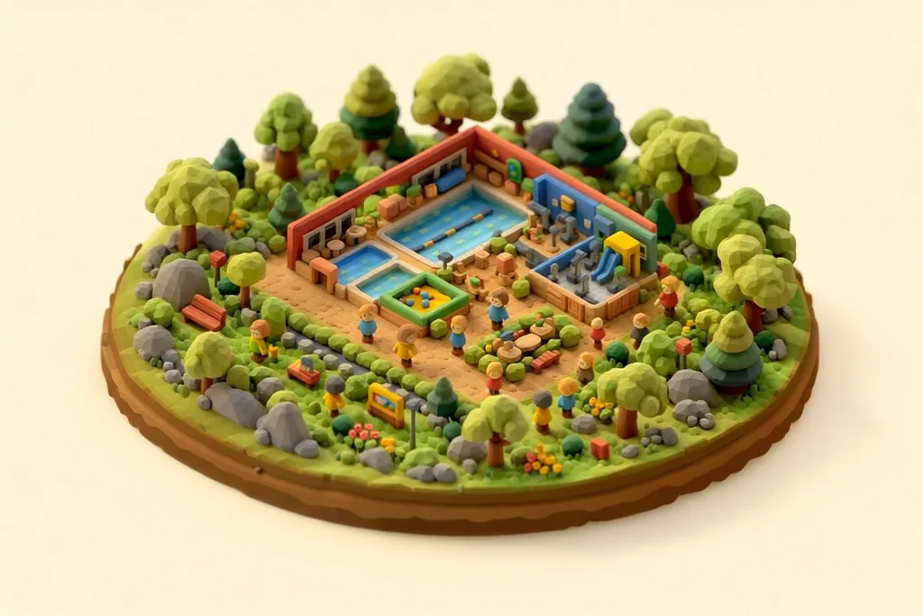 Halton Leisure Centre - kidzdays illustration