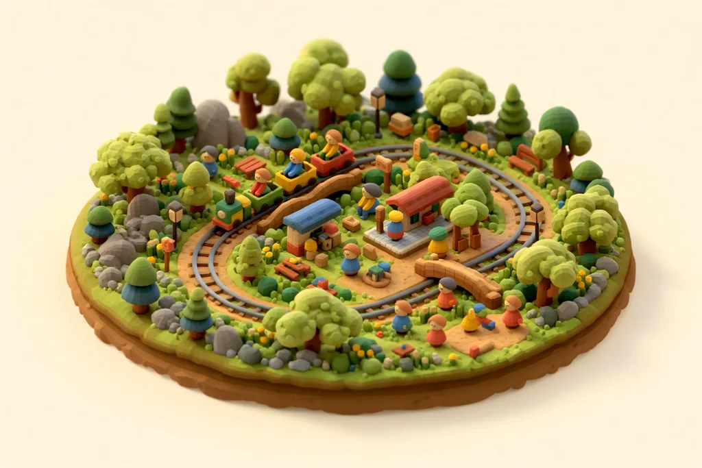 Halton Miniature Railway - kidzdays illustration