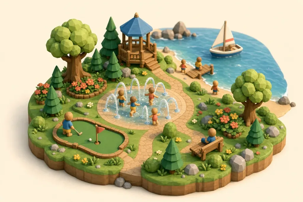 Happy Mount Park - kidzdays illustration