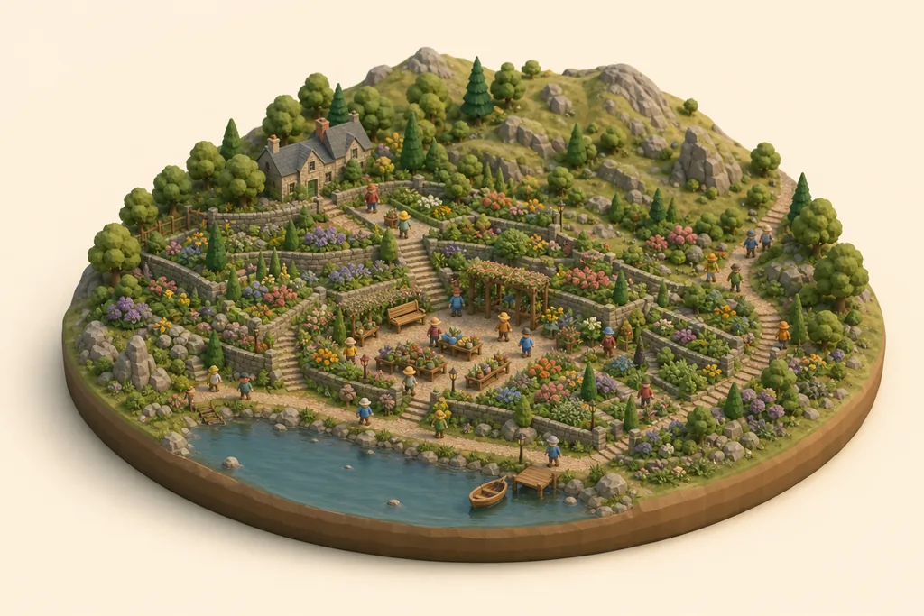 Holehird Gardens - kidzdays illustration