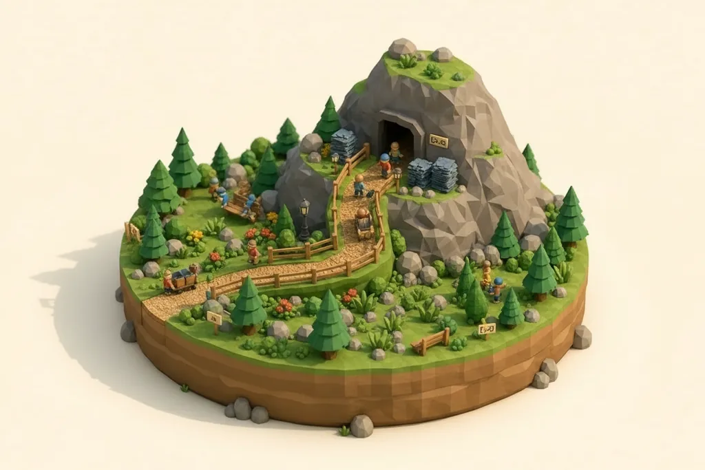 Honister Slate Mine - kidzdays illustration