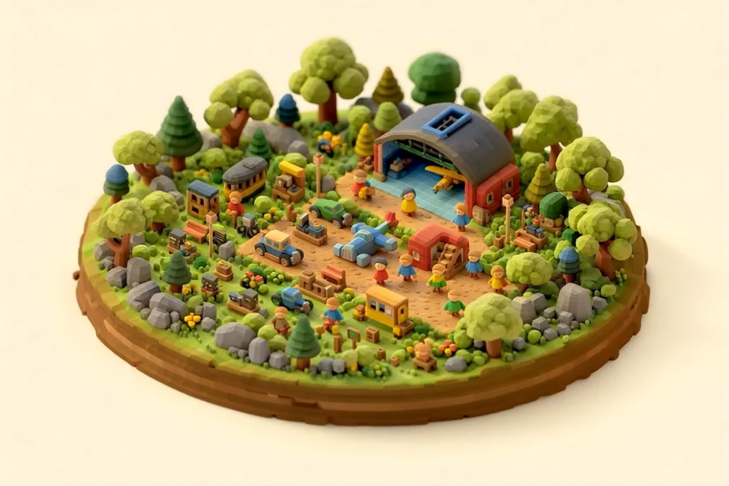Hooton Park Hangars - kidzdays illustration