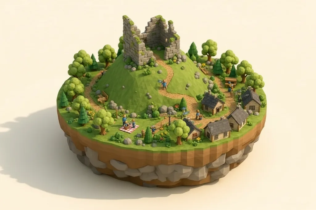 Kendal Castle - kidzdays illustration