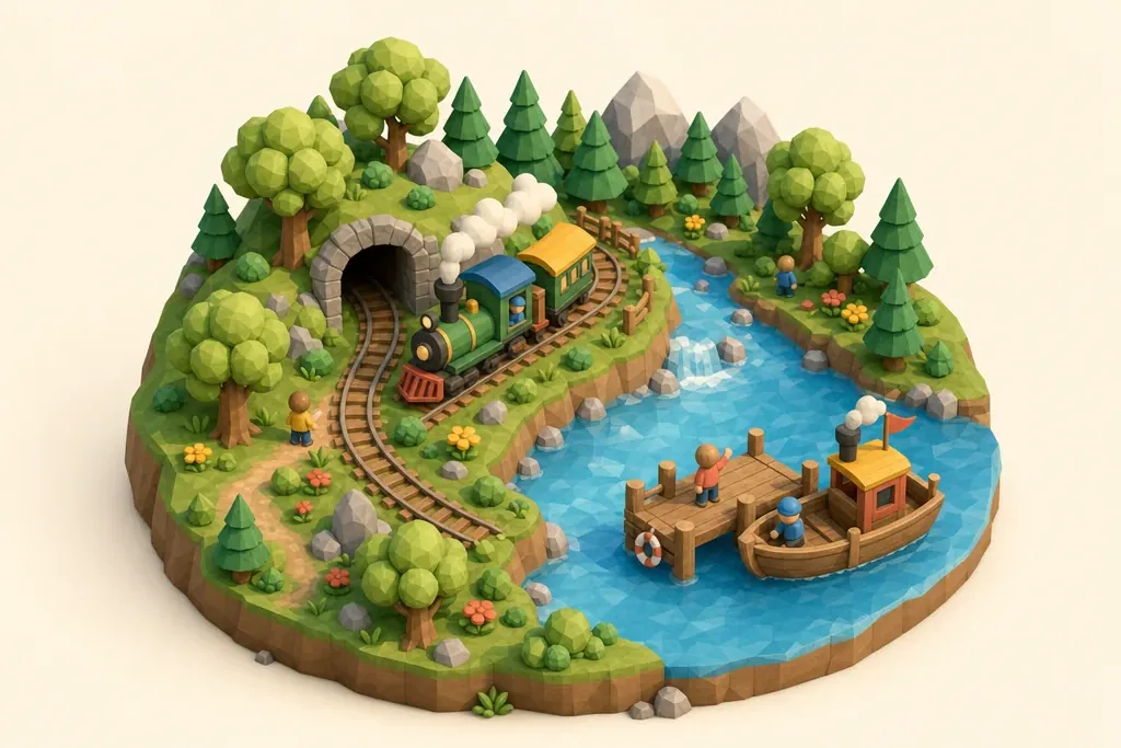Lakeside & Haverthwaite Railway - kidzdays illustration