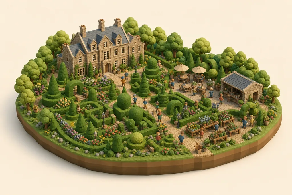 Illustration of Levens Hall & Gardens