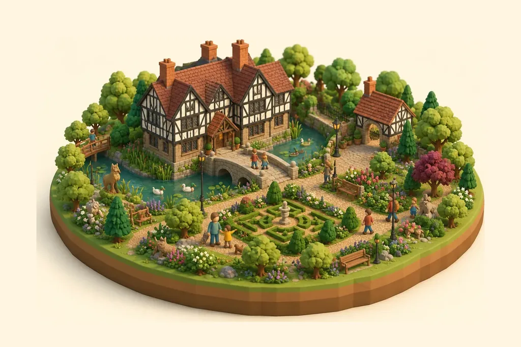 Illustration of Little Moreton Hall