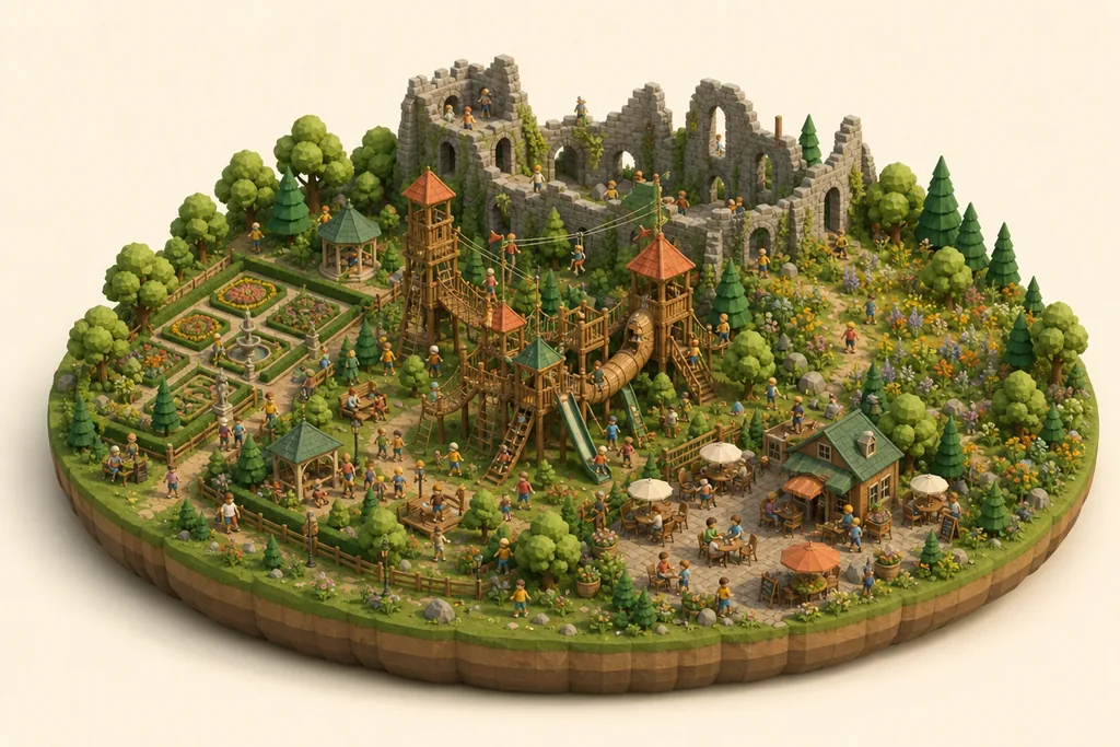 Lowther Castle & Gardens - kidzdays illustration