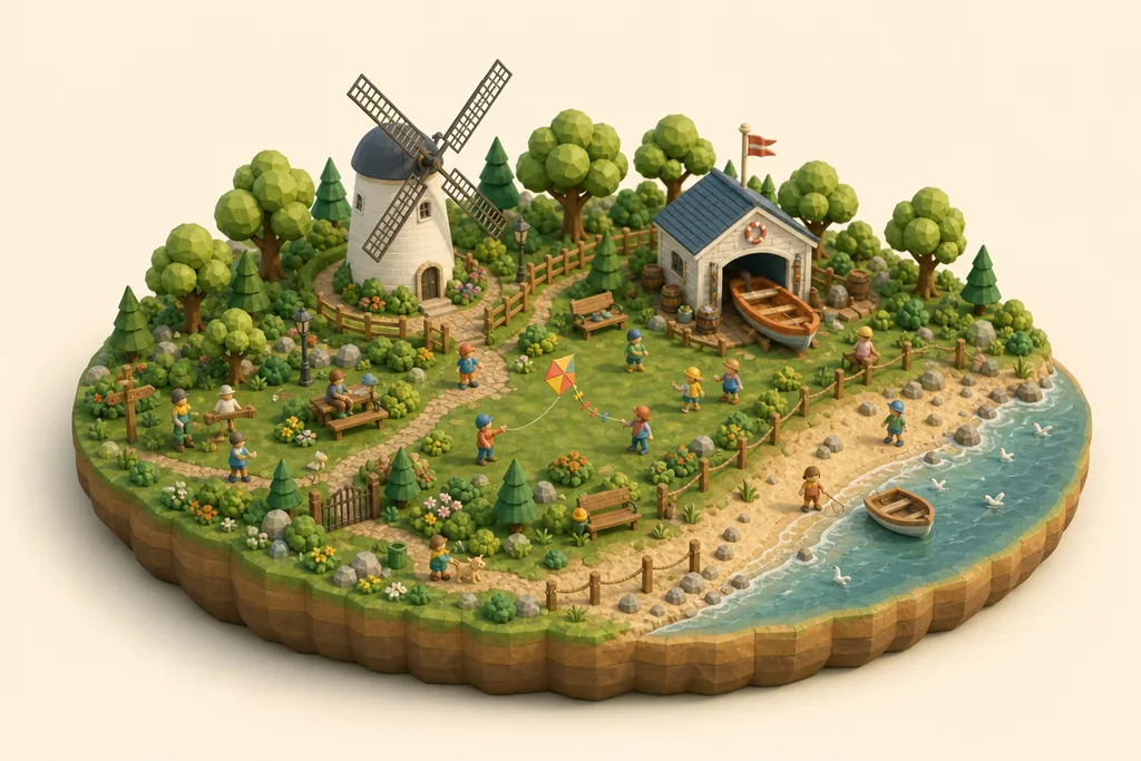 Lytham Windmill - kidzdays illustration