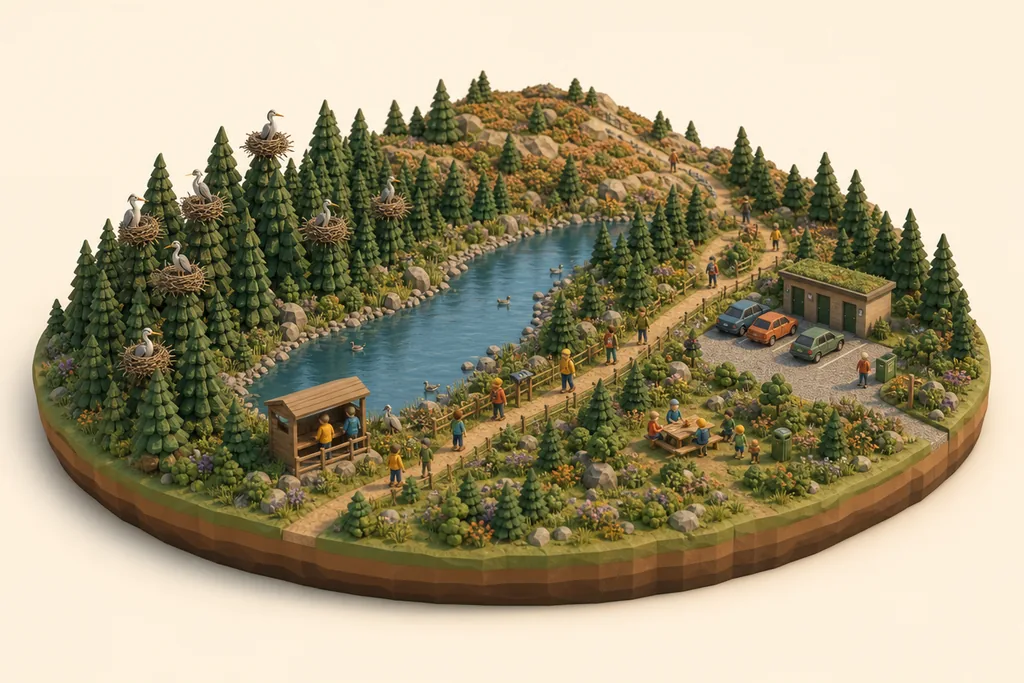 Illustration of Macclesfield Forest and Trentabank Reservoir