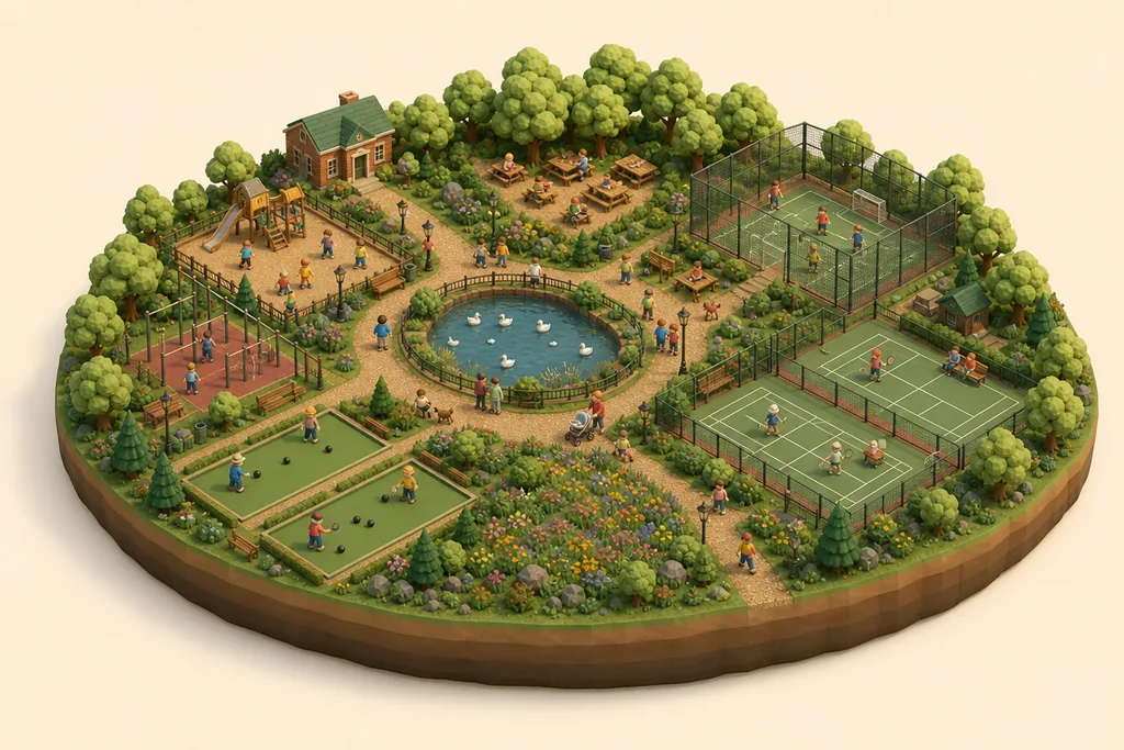 Illustration of Memorial Park, Fleetwood