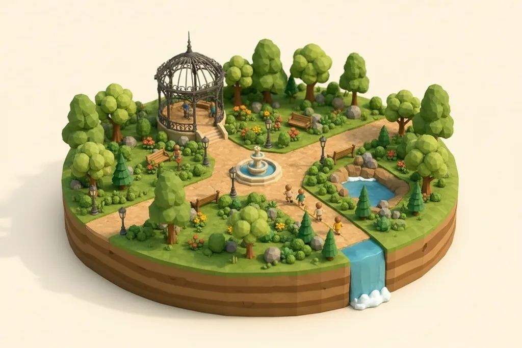 Mesnes Park - kidzdays illustration