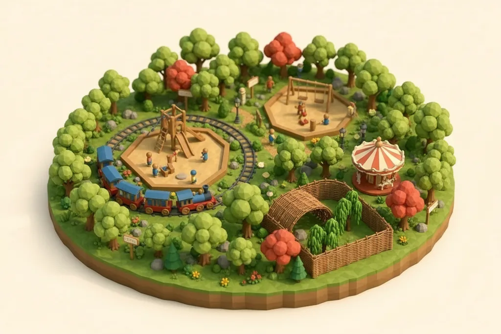 Moss Bank Park - kidzdays illustration