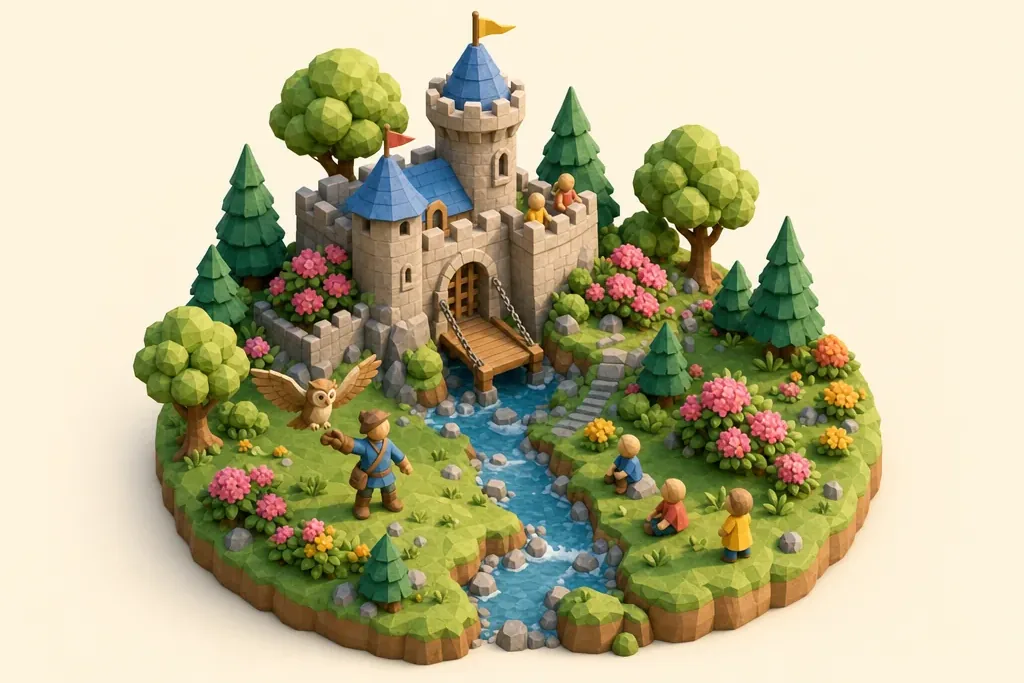 Muncaster Castle - kidzdays illustration