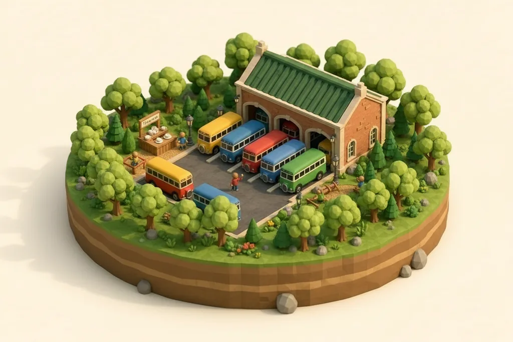 Museum of Transport, Greater Manchester - kidzdays illustration