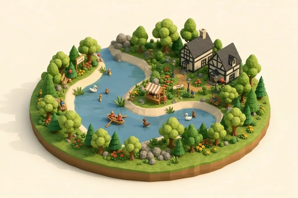 Nantwich Riverside & Nantwich Lake - kidzdays illustration