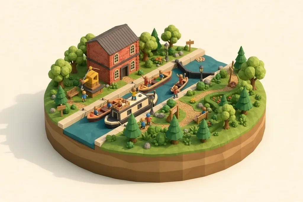 National Waterways Museum - kidzdays illustration