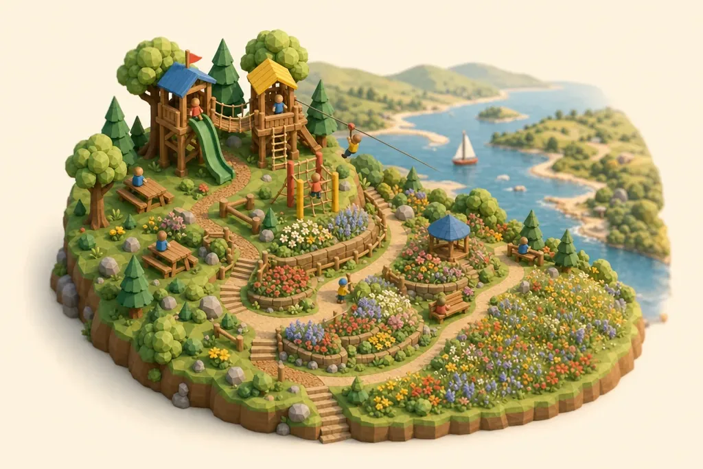 Ness Botanic Gardens - kidzdays illustration