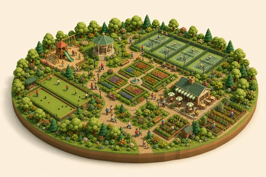 Illustration of Pennington Hall Park