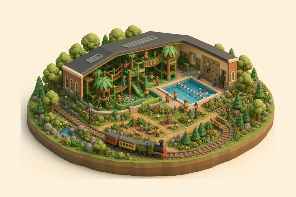 Penrith Leisure Centre and Jungle Jacks - kidzdays illustration